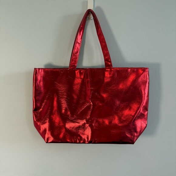 Disney Red Tote Bag with Rhinestone Mickey Design - Picture 2 of 7